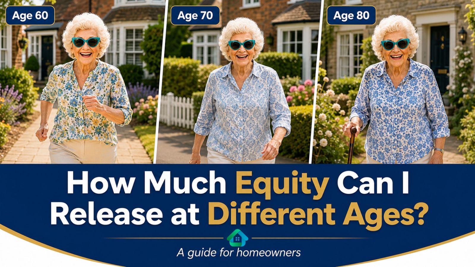 how much equity can i release at different ages via equity release